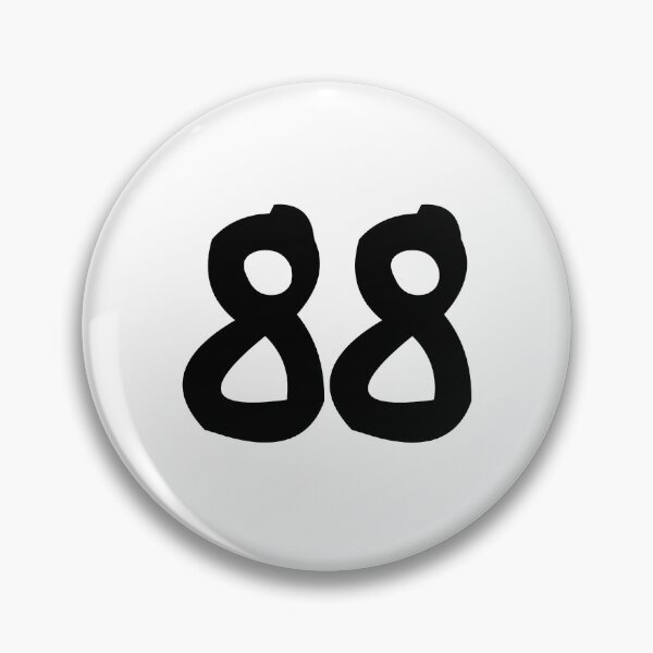 Item preview, 88, eighty-eight, black, ninja designed and sold by Numbers-Art.