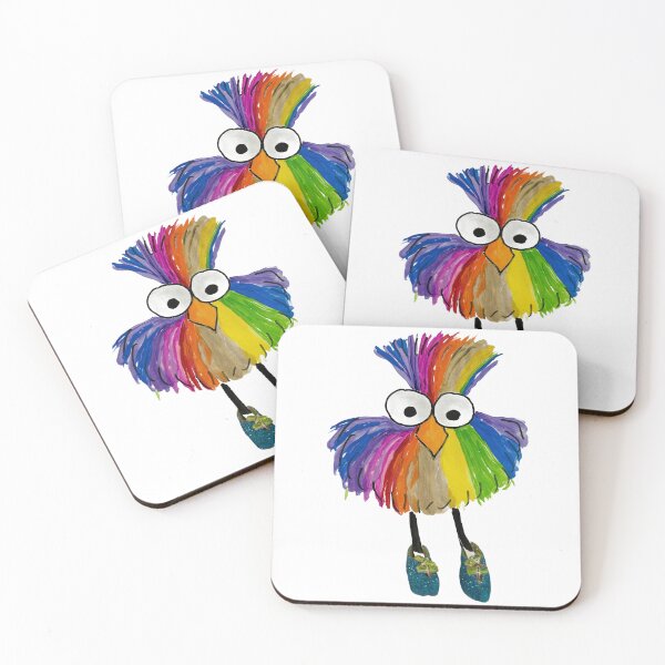 Item preview, Rainbow chicken in fairy shoes designed and sold by Lauracolleen3.