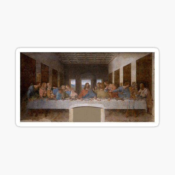 Artikel-Vorschau von Leonardo da Vinci – Das letzte Abendmahl (Aufkleber), designt und verkauft von Artebrum.