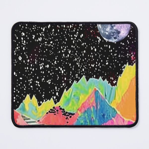 Item preview, Vibrant Kaleidoscopic Pattern with Cosmic elements, Synthwave style designed and sold by visionaryvybes.