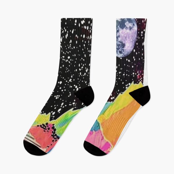 Item preview, Vibrant Kaleidoscopic Pattern with Cosmic elements, Synthwave style designed and sold by visionaryvybes.