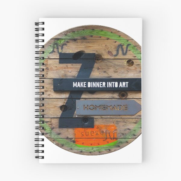 Item preview, Make Dinner into Art - Vintage Wooden Sign designed and sold by Bruno Beach.