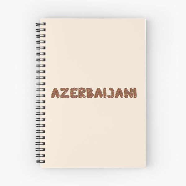 Item preview, Azerbaijani Word Shaped Like Chocolate Donuts  designed and sold by DonutsWords.