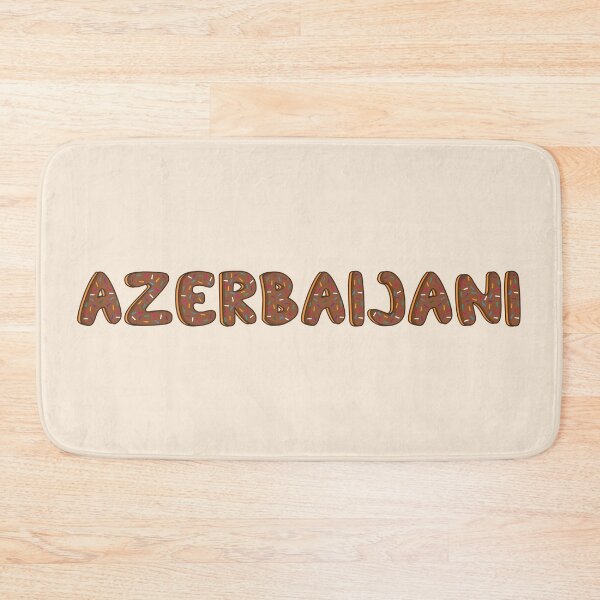 Item preview, Azerbaijani Word Shaped Like Chocolate Donuts  designed and sold by DonutsWords.