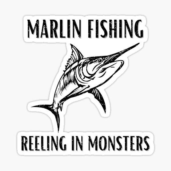 Vista previa del artículo con la obra «Estilo vintage de pesca de marlin», diseñado y vendido por kapsell.