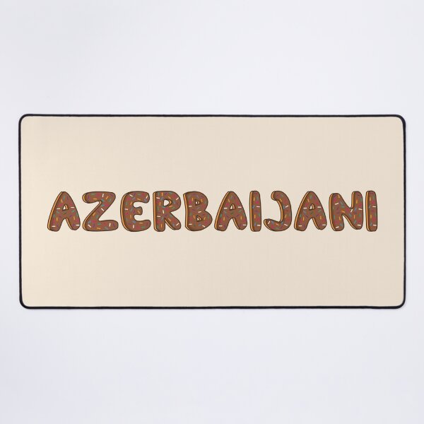 Item preview, Azerbaijani Word Shaped Like Chocolate Donuts designed and sold by DonutsWords.