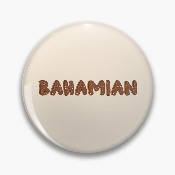 Item preview, Bahamian Word Shaped Like Chocolate Donuts  designed and sold by DonutsWords.