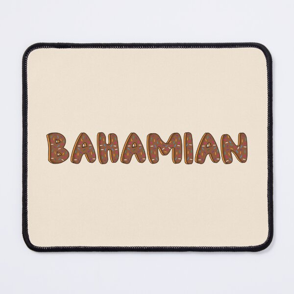 Item preview, Bahamian Word Shaped Like Chocolate Donuts designed and sold by DonutsWords.
