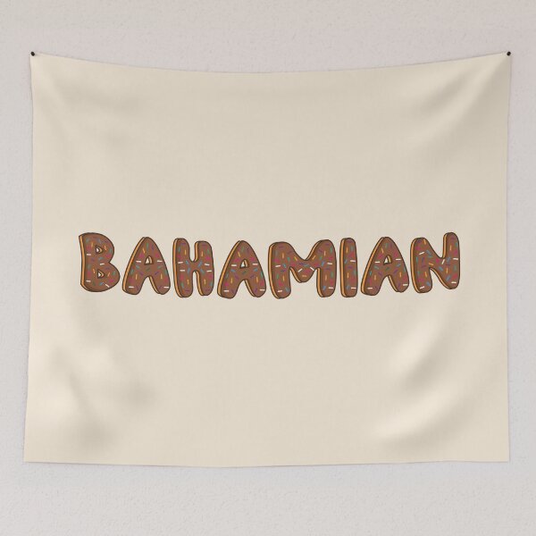 Item preview, Bahamian Word Shaped Like Chocolate Donuts  designed and sold by DonutsWords.