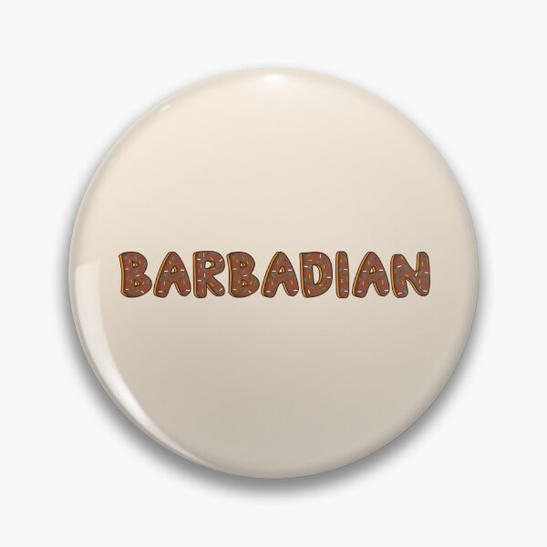 Item preview, Barbadian Word Shaped Like Chocolate Donuts  designed and sold by DonutsWords.