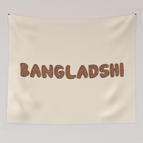 Item preview, Bangladeshi Word Shaped Like Chocolate Donuts  designed and sold by DonutsWords.