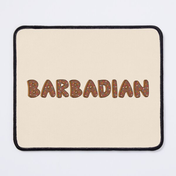 Item preview, Barbadian Word Shaped Like Chocolate Donuts designed and sold by DonutsWords.