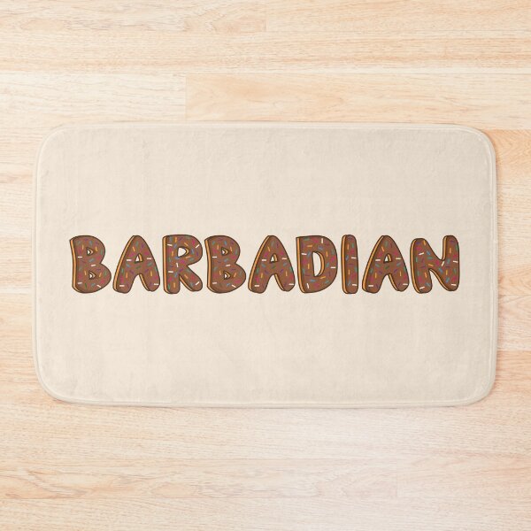 Item preview, Barbadian Word Shaped Like Chocolate Donuts  designed and sold by DonutsWords.