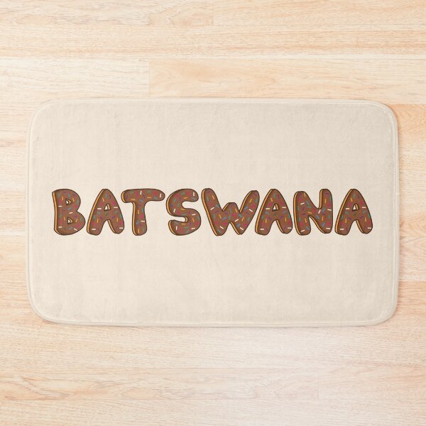 Item preview, Batswana Word Shaped Like Chocolate Donuts  designed and sold by DonutsWords.