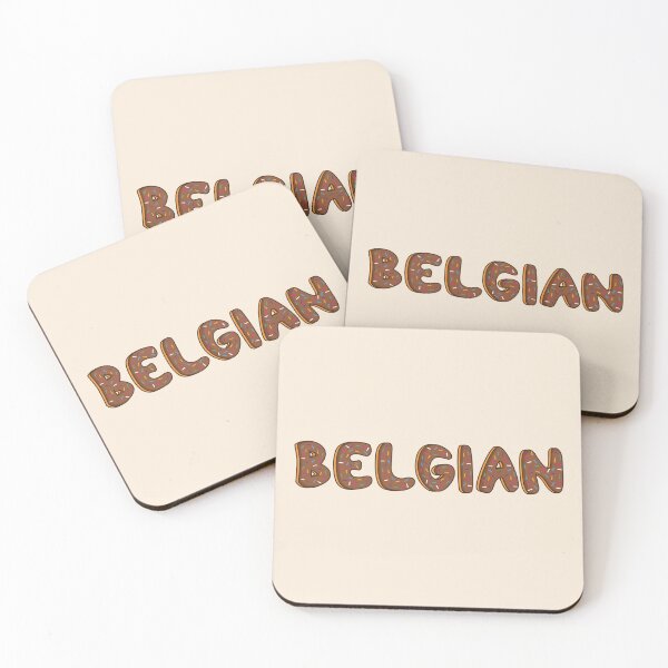 Item preview, Belgian Word Shaped Like Chocolate Donuts  designed and sold by DonutsWords.