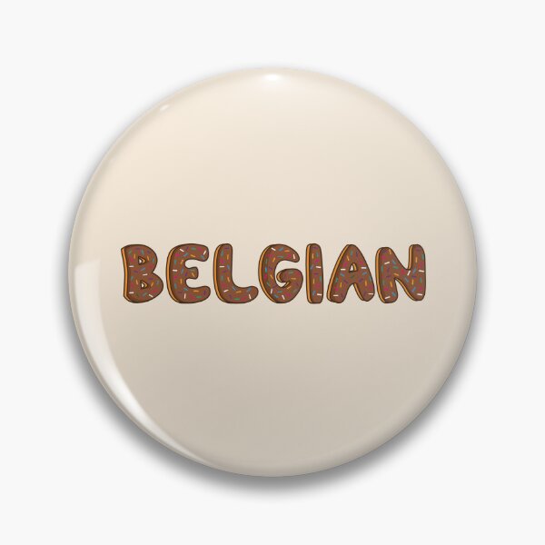 Item preview, Belgian Word Shaped Like Chocolate Donuts  designed and sold by DonutsWords.