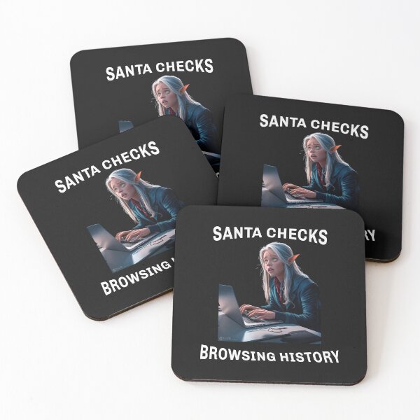 Item preview, Santa Checks Browsing History designed and sold by JETees.