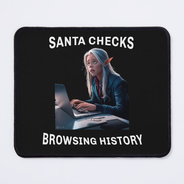 Item preview, Santa Checks Browsing History designed and sold by JETees.
