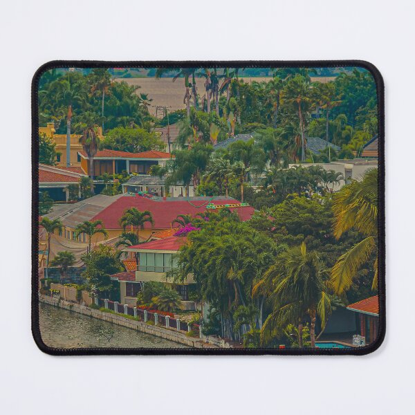 Item preview, Samborondon district aerial view shot, guayaquil designed and sold by DFLC Prints.