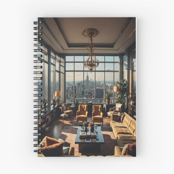 Item preview, Interior of a New York penthouse Maximalist interior design with a view of the city skyline designed and sold by KING TK.
