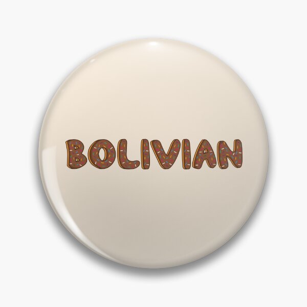 Item preview, Bolivian Word Shaped Like Chocolate Donuts  designed and sold by DonutsWords.