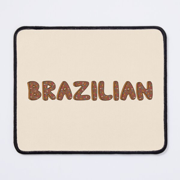 Item preview, Brazilian Word Shaped Like Chocolate Donuts designed and sold by DonutsWords.