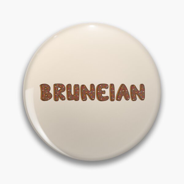 Item preview, Bruneian Word Shaped Like Chocolate Donuts  designed and sold by DonutsWords.