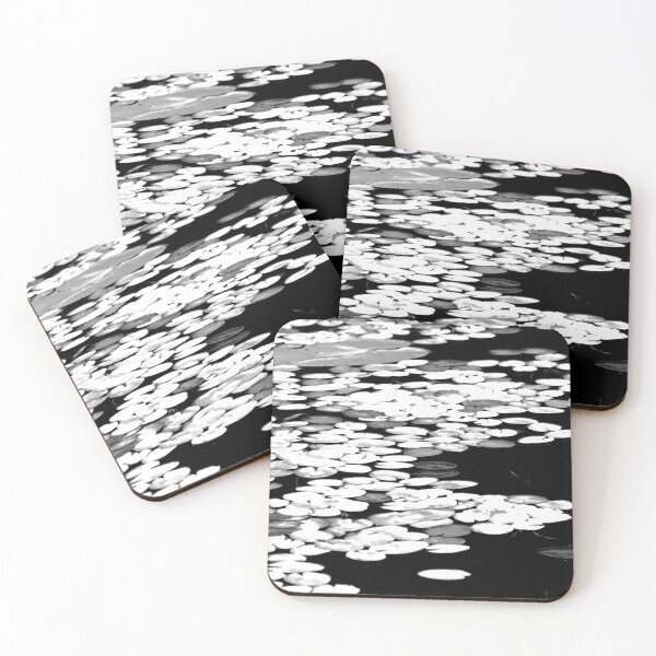 Item preview, Lily Pads Abstract Black And White designed and sold by Deb Oppermann.
