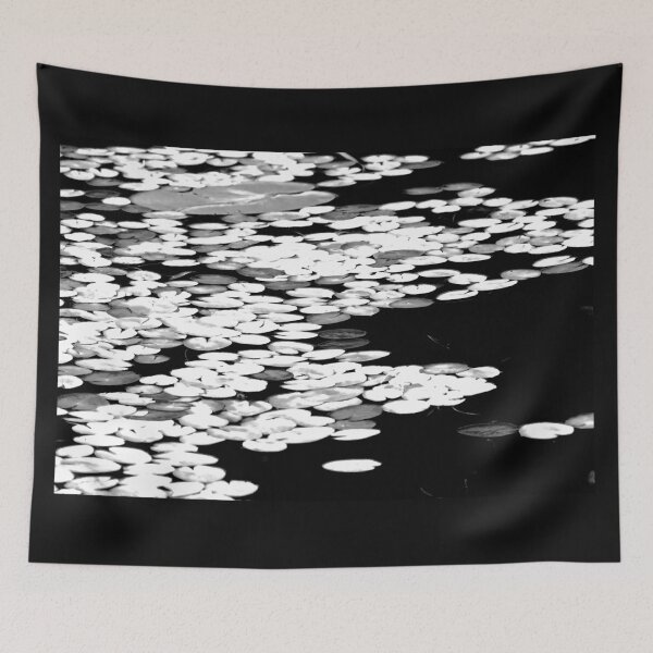 Item preview, Lily Pads Abstract Black And White designed and sold by Deb Oppermann.