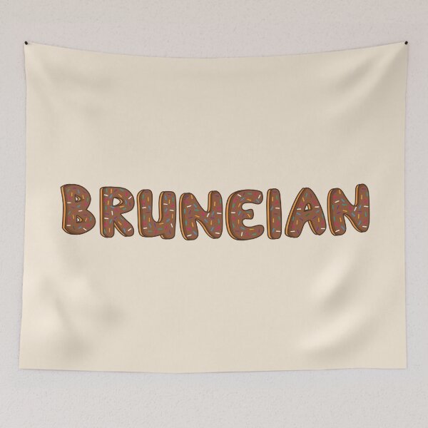 Item preview, Bruneian Word Shaped Like Chocolate Donuts  designed and sold by DonutsWords.