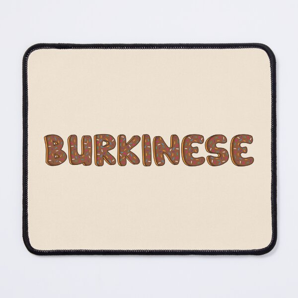 Item preview, Burkinese Word Shaped Like Chocolate Donuts designed and sold by DonutsWords.