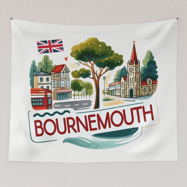 Item preview, Bournemouth England UK  designed and sold by WanderlustCoCo.