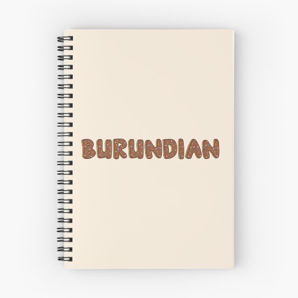 Item preview, Burundian Word Shaped Like Chocolate Donuts  designed and sold by DonutsWords.