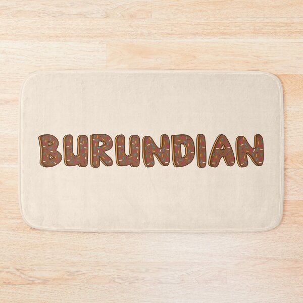 Item preview, Burundian Word Shaped Like Chocolate Donuts  designed and sold by DonutsWords.