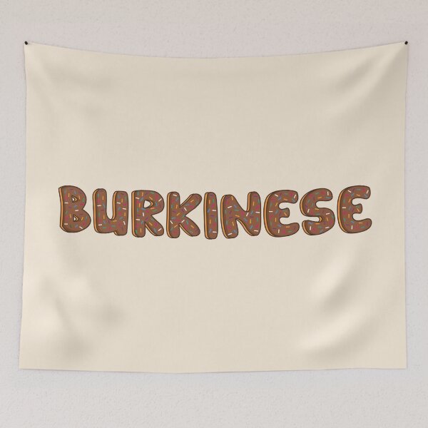 Item preview, Burkinese Word Shaped Like Chocolate Donuts  designed and sold by DonutsWords.