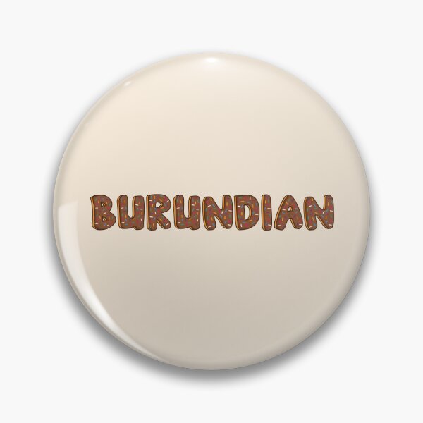 Item preview, Burundian Word Shaped Like Chocolate Donuts  designed and sold by DonutsWords.