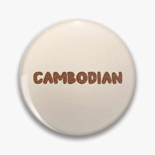 Item preview, Cambodian Word Shaped Like Chocolate Donuts  designed and sold by DonutsWords.