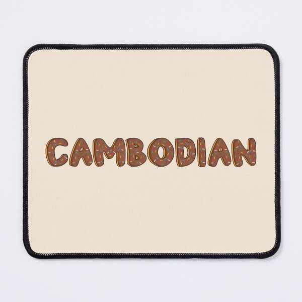 Item preview, Cambodian Word Shaped Like Chocolate Donuts  designed and sold by DonutsWords.