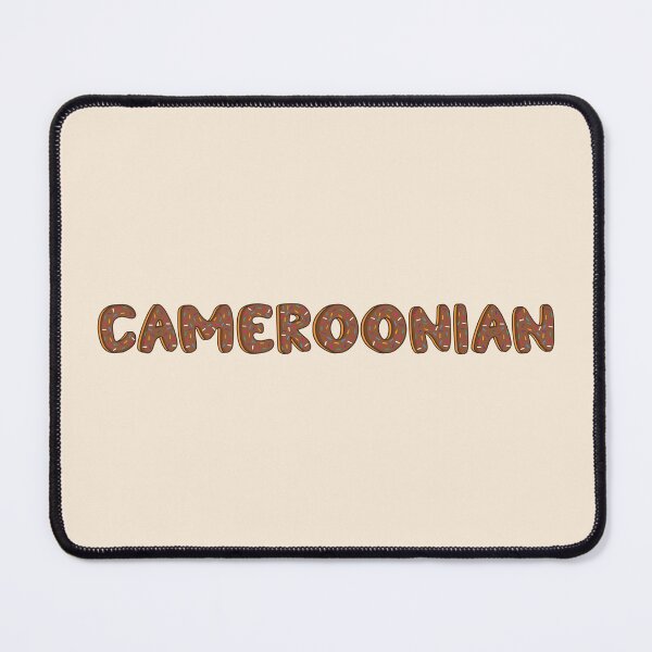 Item preview, Cameroonian Word Shaped Like Chocolate Donuts designed and sold by DonutsWords.