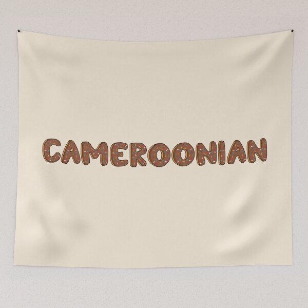 Item preview, Cameroonian Word Shaped Like Chocolate Donuts  designed and sold by DonutsWords.