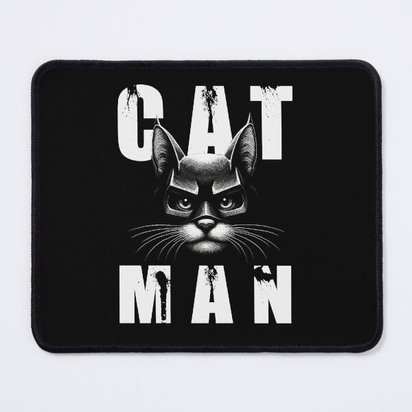 Item preview, catman, comic, superhero, mask, black background, cartoon, cat world, fantasy, hero designed and sold by CrisMor-Art.