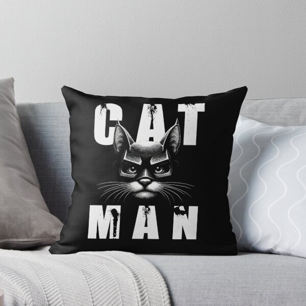 Item preview, catman, comic, superhero, mask, black background, cartoon, cat world, fantasy, hero designed and sold by CrisMor-Art.