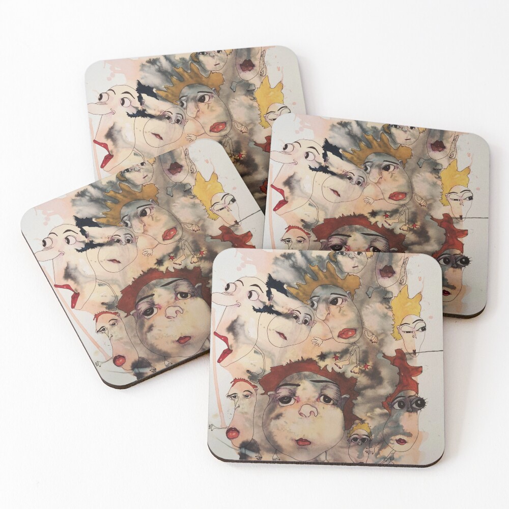 Item preview, Coasters (Set of 4) designed and sold by Rorschach68.
