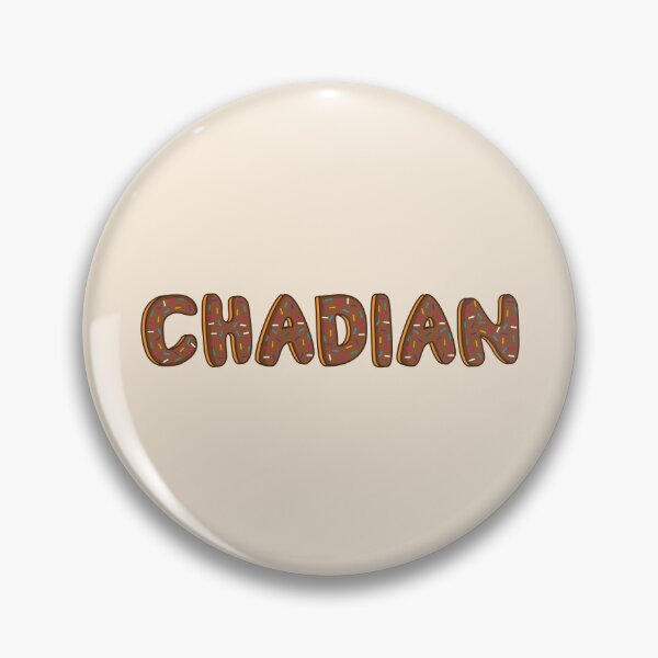 Item preview, Chadian Word Shaped Like Chocolate Donuts  designed and sold by DonutsWords.