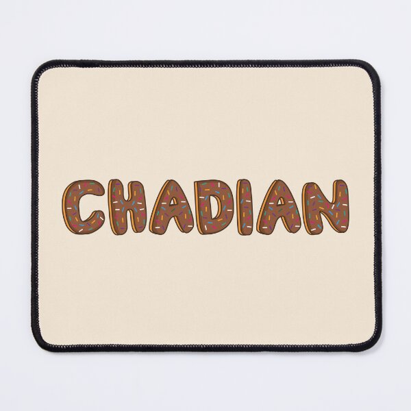 Item preview, Chadian Word Shaped Like Chocolate Donuts designed and sold by DonutsWords.