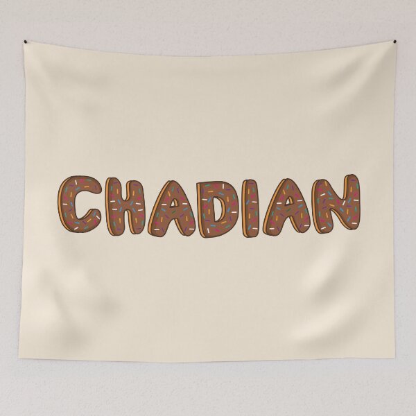 Item preview, Chadian Word Shaped Like Chocolate Donuts  designed and sold by DonutsWords.