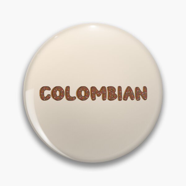 Item preview, Colombian Word Shaped Like Chocolate Donuts  designed and sold by DonutsWords.