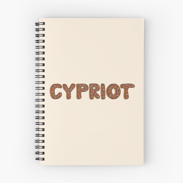 Item preview, Cypriot Word Shaped Like Chocolate Donuts  designed and sold by DonutsWords.