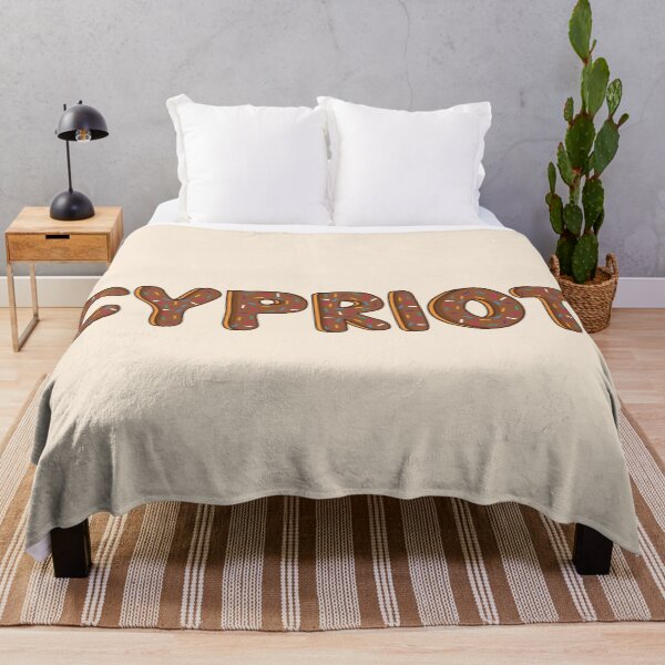 Item preview, Cypriot Word Shaped Like Chocolate Donuts  designed and sold by DonutsWords.