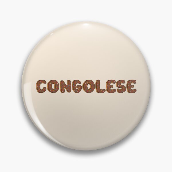 Item preview, Congolese Word Shaped Like Chocolate Donuts  designed and sold by DonutsWords.